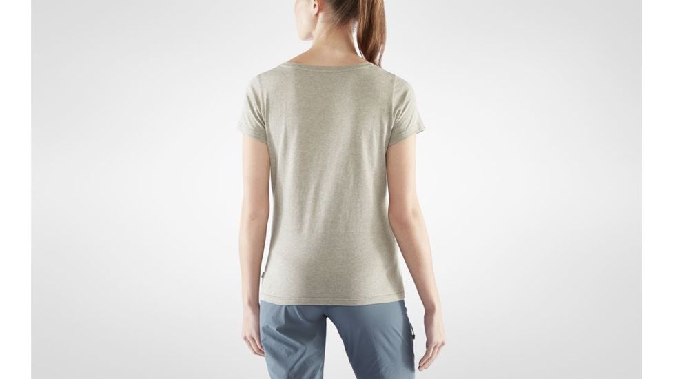 Fjallraven Fikapaus T-Shirt - Womens, Light Olive/Melange, Medium, F83512-622-999-M