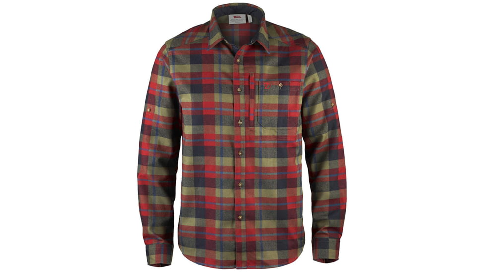 Fjallraven Fjallglim Shirt - Mens, Deep Red, S, F81380-325-S