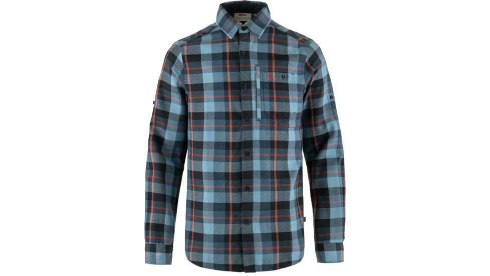 Fjallraven Fjallglim Shirt - Mens, Indigo Blue/Dawn Blue, Extra Large, F81380-534-543-XL