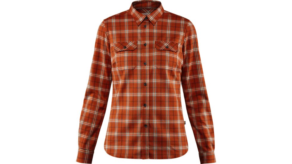 Fjallraven Fjallglim Stretch Long Sleeve Shirt - Womens, Autumn Leaf, Small, F89901-215-S