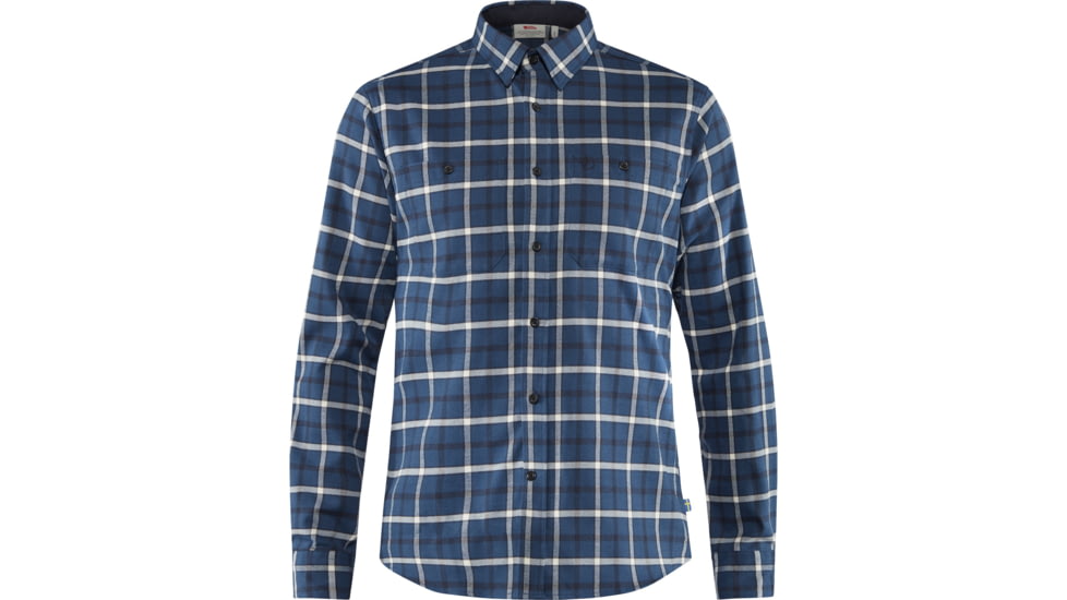 Fjallraven Fjallslim Shirt LS - Mens, Storm, Extra Small, F82995-638-XS