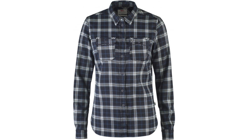 Fjallraven Fjllglim Stretch Shirt Long Sleeve - Womens, Dark Navy, XL, F89901-555-XL