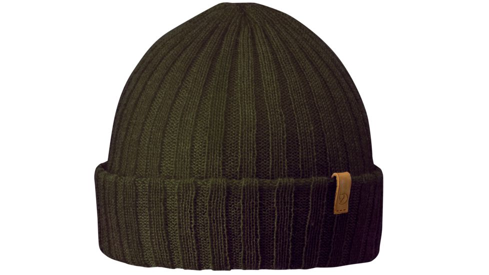 Fjallraven Folded Beanie - Unisex-Dark Olive