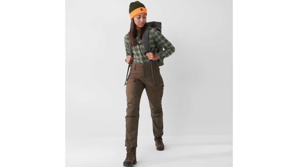 Fjallraven Forest Hybrid Trousers - Womens, Dark Olive, 36, Long, F86370-633-36/L