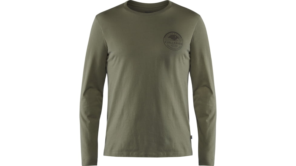 Fjallraven Forever Nature Badge LS T-Shirt - Mens, Tarmac, 2XL, F87303-246-XXL