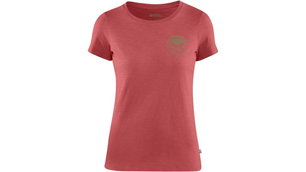 Fjallraven Forever Nature Badge T-Shirt - Womens, Dahlia, Medium, F89877-307-M