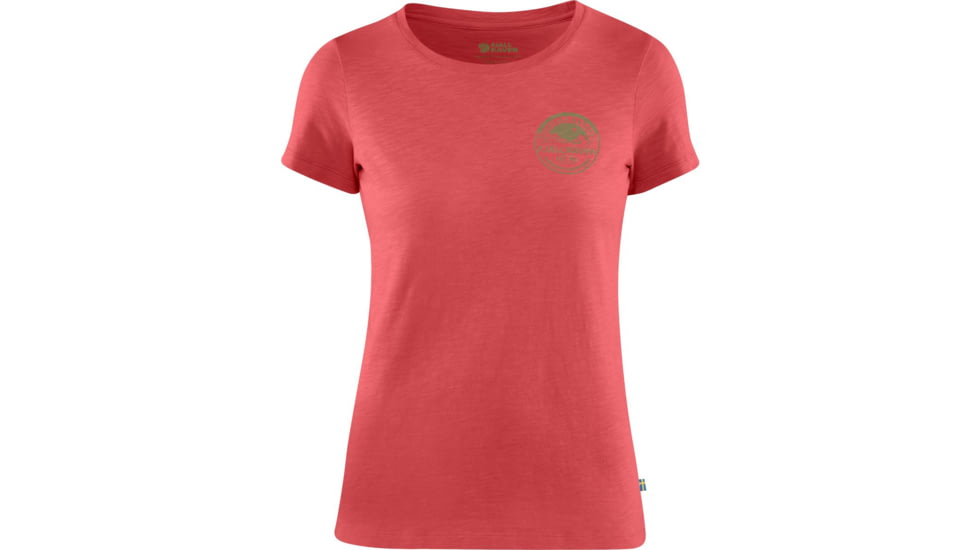 Fjallraven Forever Nature Badge T-Shirt - Womens, Extra Large, Dahlia, F89877-307-XL