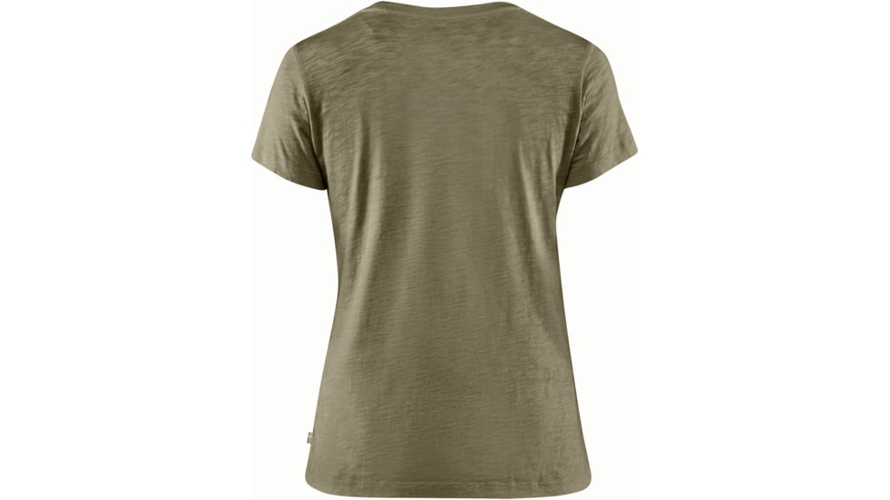Fjallraven Forever Nature Badge T-Shirt - Womens, Extra Large, Light Olive, F89877-622-XL