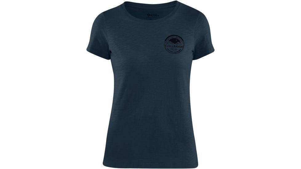 Fjallraven Forever Nature Badge T-Shirt - Womens, Navy, Large, F89877-560-L
