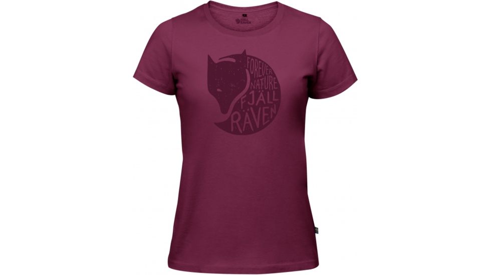 Fjallraven Forever Nature T-Shirt Womens, Plum, XL F89958-420-XL
