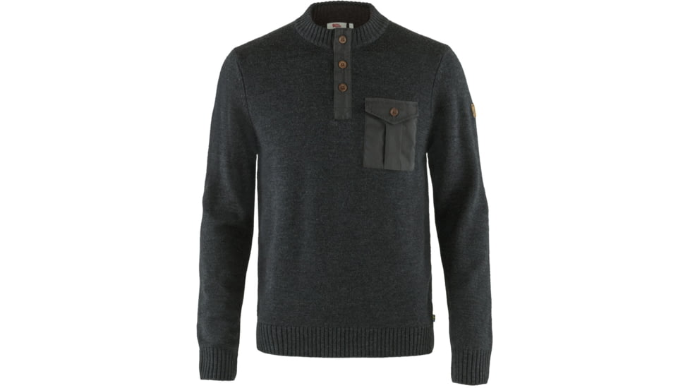Fjallraven G-1000 Pocket Sweater - Mens, Dark Grey, Extra Small, F87321-030-XS