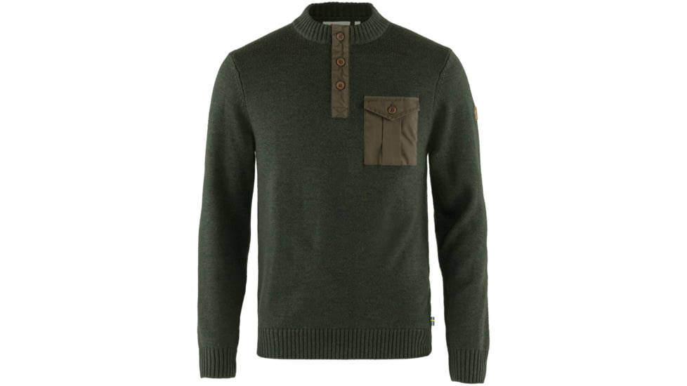 Fjallraven G-1000 Pocket Sweater - Mens, Dark Olive, Large, F87321-633-L