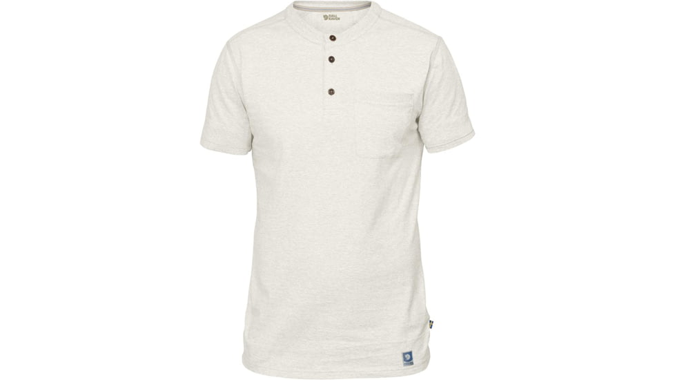 Fjallraven Greenland Buttoned Short Sleeve - Men's, Small, Eggshell, F81516-111-S