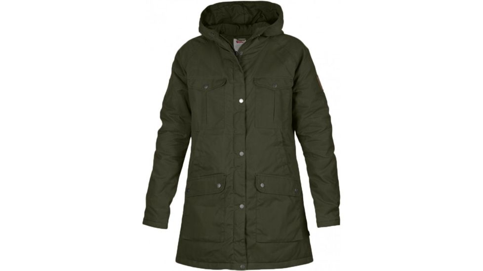 Fjallraven Greenland Parka - Womens-Dark Olive-Large fjr0112-Dark Olive-Large