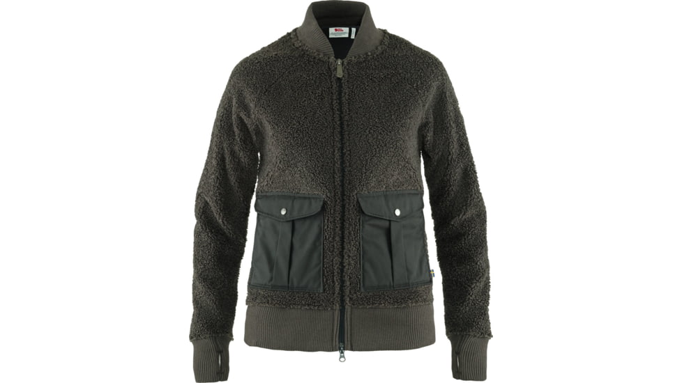 Fjallraven Greenland Pile Fleece - Womens, Dark Grey, Large, F89993-030-L