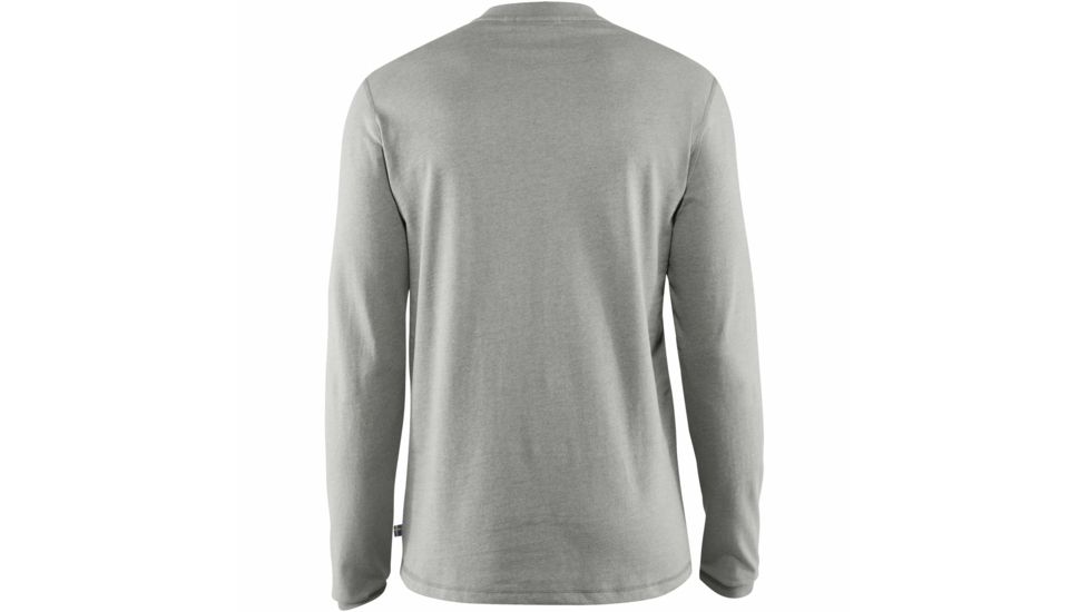 Fjallraven Greenland Re-Cotton Buttoned Long Sleeve - Mens, Grey, Medium, F87213-20-M