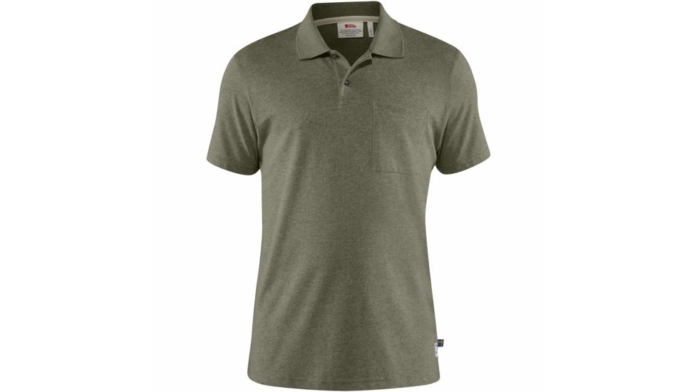 Fjallraven Greenland Re-Cotton Polo Shirt - Mens, Green, Small, F87215-620-S
