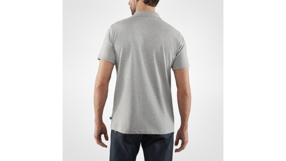 Fjallraven Greenland Re-Cotton Polo Shirt - Mens, Grey, Medium, F87215-20-M