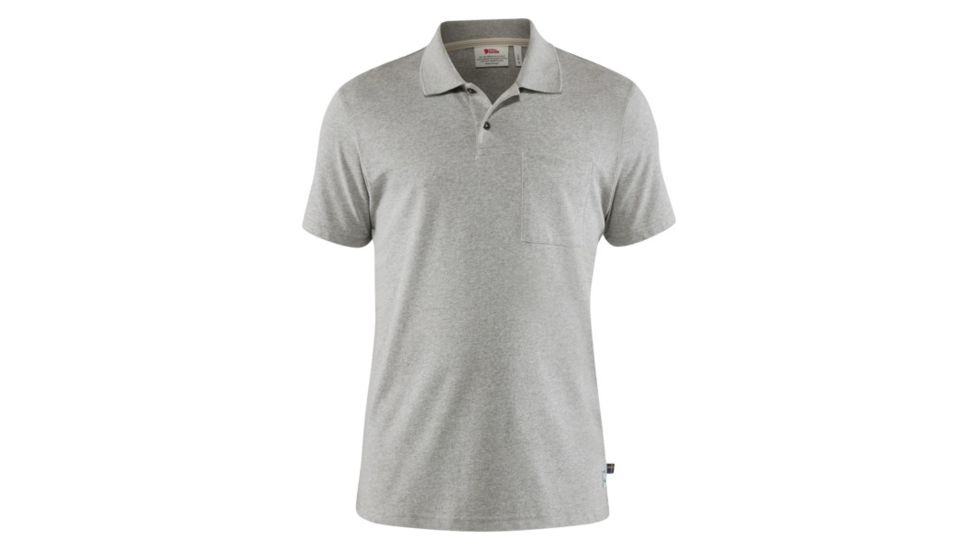 Fjallraven Greenland Re-Cotton Polo Shirt - Mens, Grey, Medium, F87215-20-M