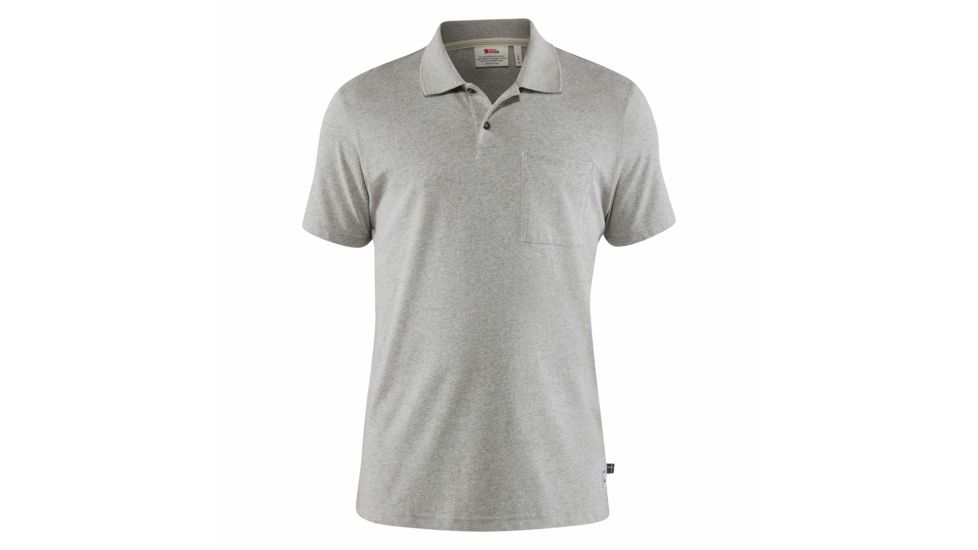 Fjallraven Greenland Re-Cotton Polo Shirt - Mens, Grey, 2XL, F87215-20-XXL