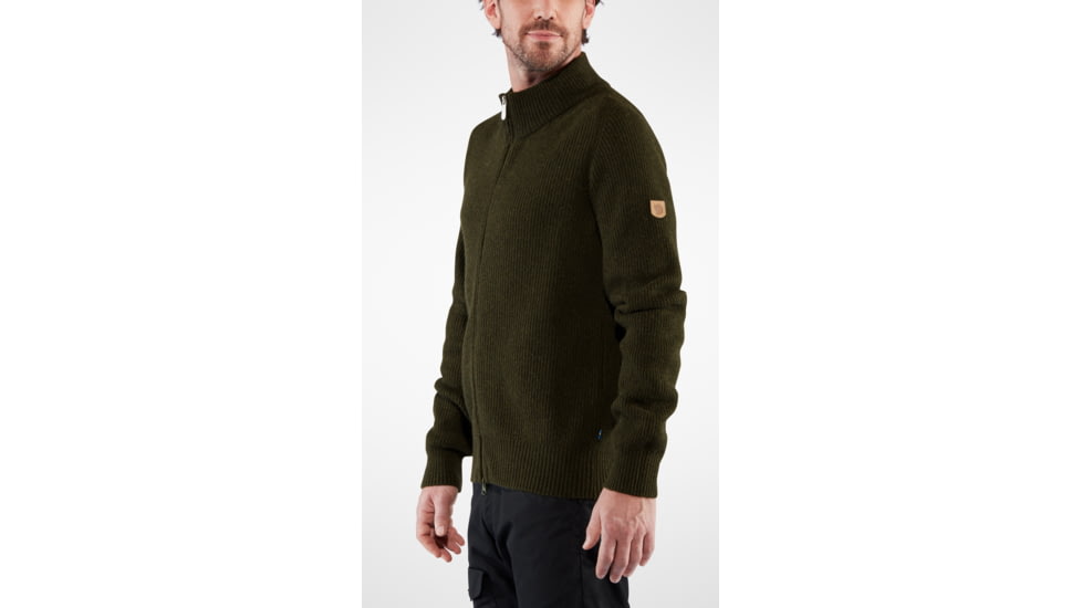 Fjallraven Greenland Re-Wool Cardigan - Mens, Dark, Small, F87226-356-S