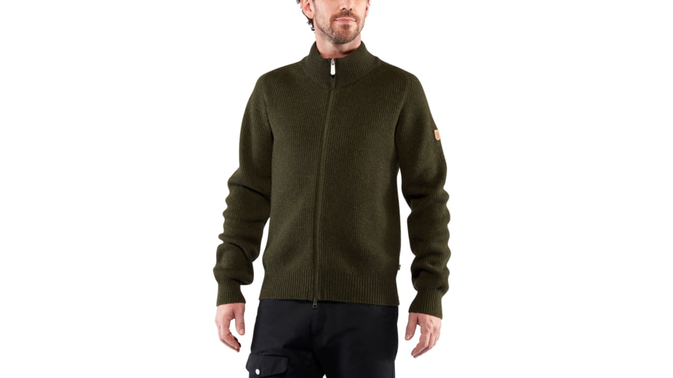 Fjallraven Greenland Re-Wool Cardigan - Mens, Dark, Small, F87226-356-S