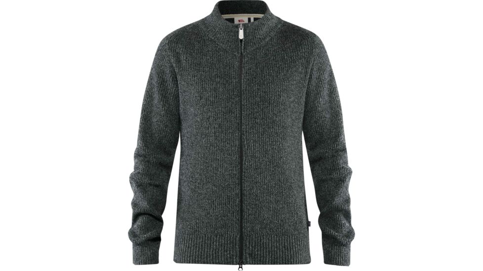 Fjallraven Greenland Re-Wool Cardigan - Mens, Dark Grey, Medium, F87226-030-M
