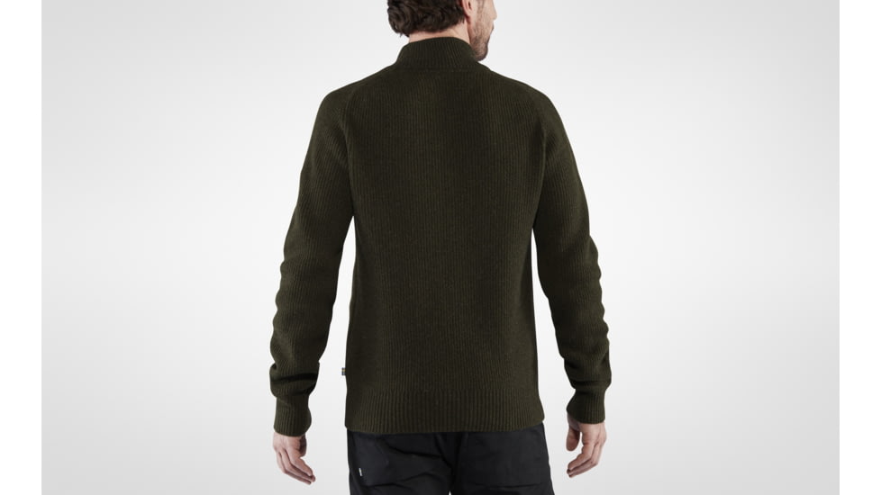 Fjallraven Greenland Re-Wool Cardigan - Mens, Deep, 2XL, F87226-662-XXL