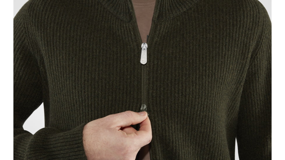 Fjallraven Greenland Re-Wool Cardigan - Mens, Deep, 2XL, F87226-662-XXL