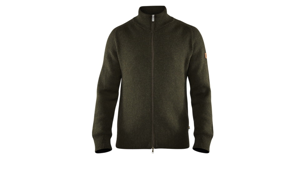 Fjallraven Greenland Re-Wool Cardigan - Mens, Deep, 2XL, F87226-662-XXL