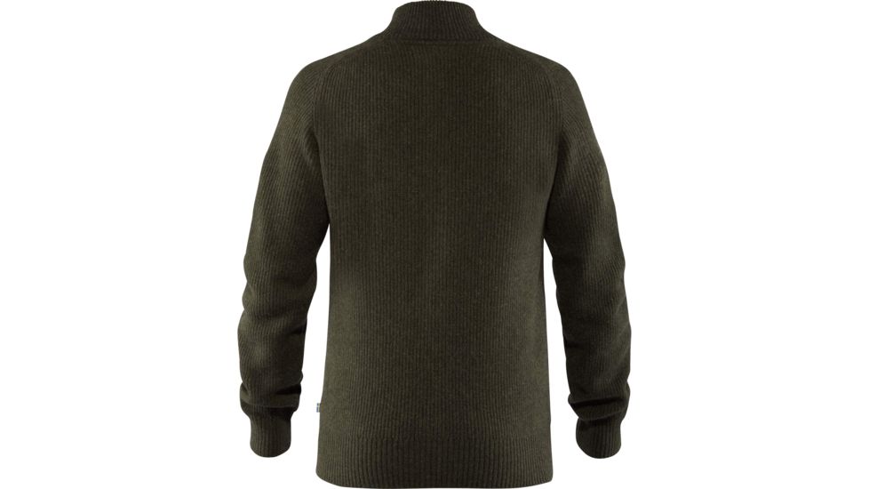 Fjallraven Greenland Re-Wool Cardigan - Mens, Deep Forest, Small, F87226-662-S
