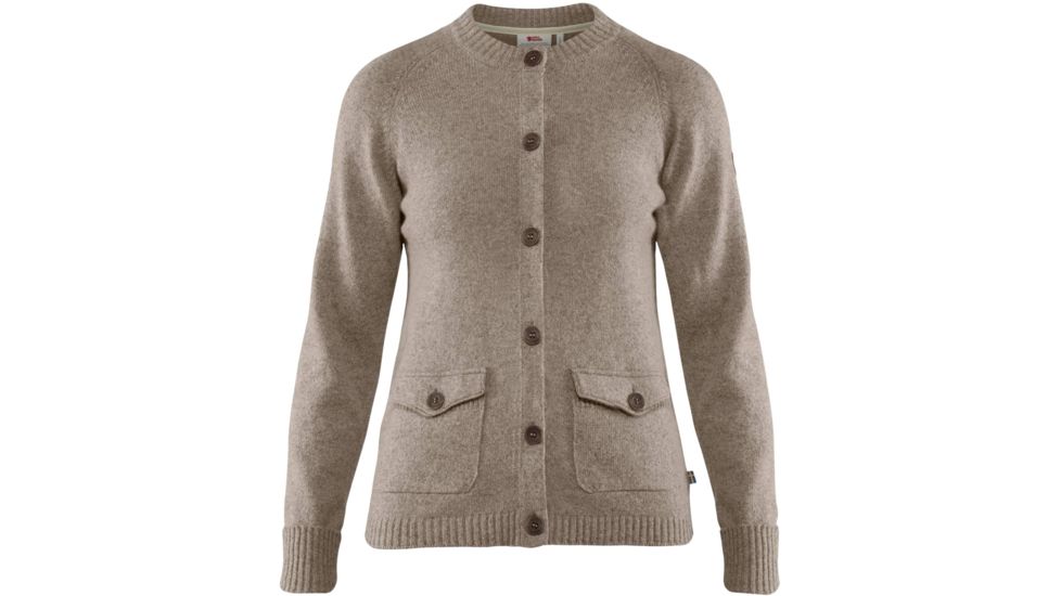 Fjallraven Greenland Re-Wool Cardigan - Womens, Driftwood, Large, F89748-229-L