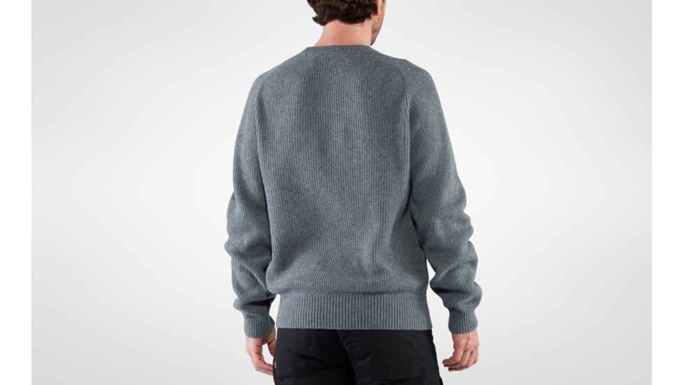 Fjallraven Greenland Re-Wool Crew Neck - Mens, Dark, Medium, F87227-356-M