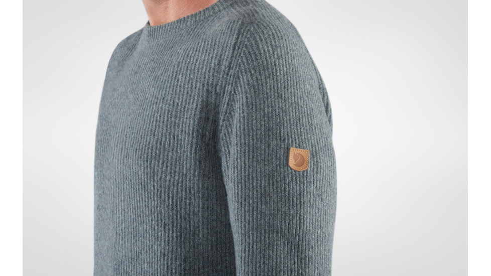 Fjallraven Greenland Re-Wool Crew Neck - Mens, Dark, Medium, F87227-356-M