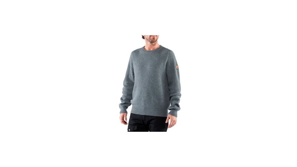 Fjallraven Greenland Re-Wool Crew Neck - Mens, Dark, Medium, F87227-356-M