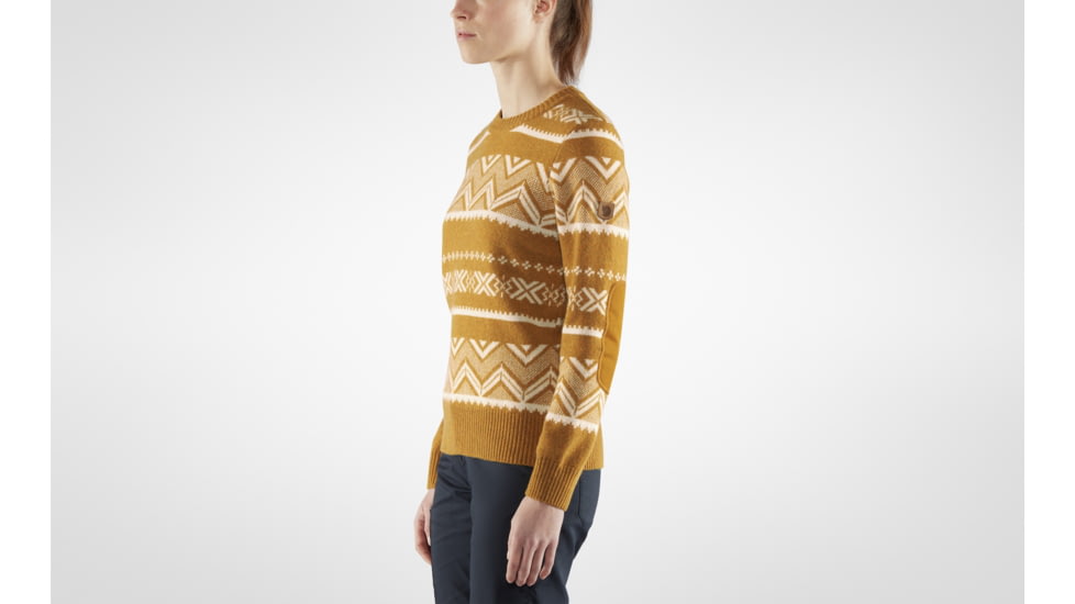 Fjallraven Greenland Re-Wool Pattern Knit - Womens, Acorn, Large, F83523-166-L
