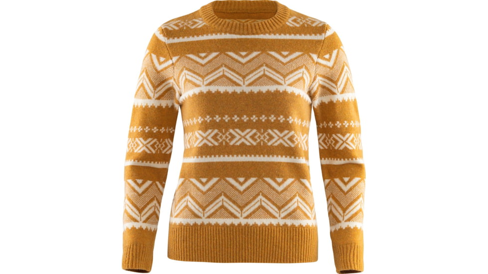 Fjallraven Greenland Re-Wool Pattern Knit - Womens, Acorn, Large, F83523-166-L