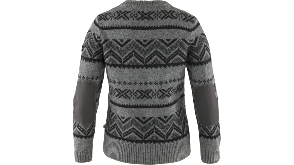 Fjallraven Greenland Re-Wool Pattern Knit - Womens, Dark Grey, Medium, F83523-030-M