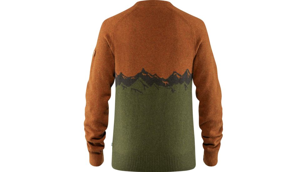 Fjallraven Greenland Re-Wool View Sweater - Mens, Autumn Leaf, Medium, F87225-215-M