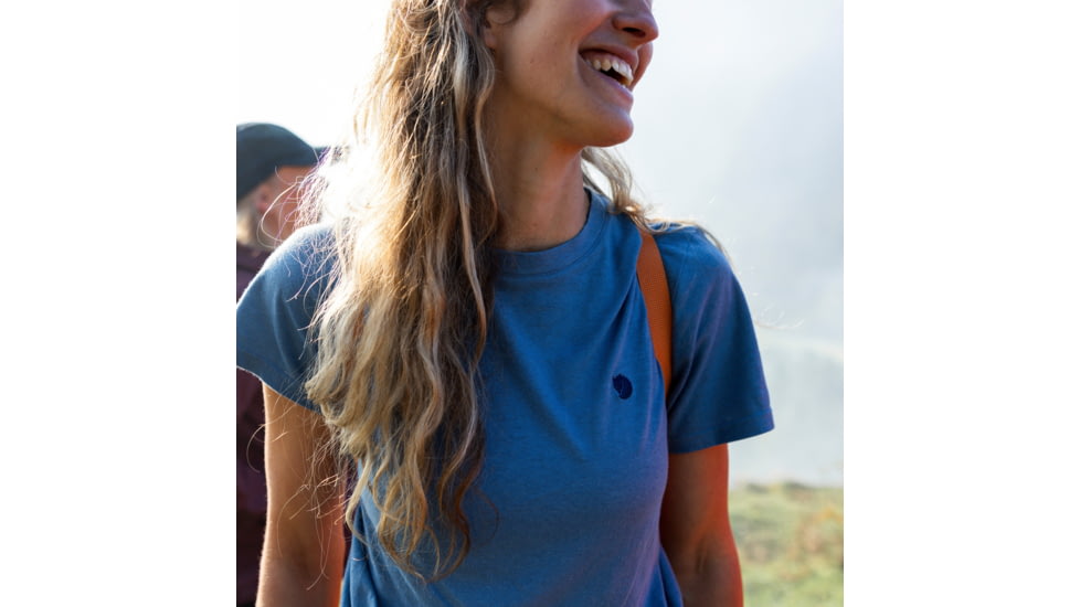 Fjallraven Hemp Blend T-Shirt - Womens, Dawn Blue, Extra Large, F14600163-543-XL