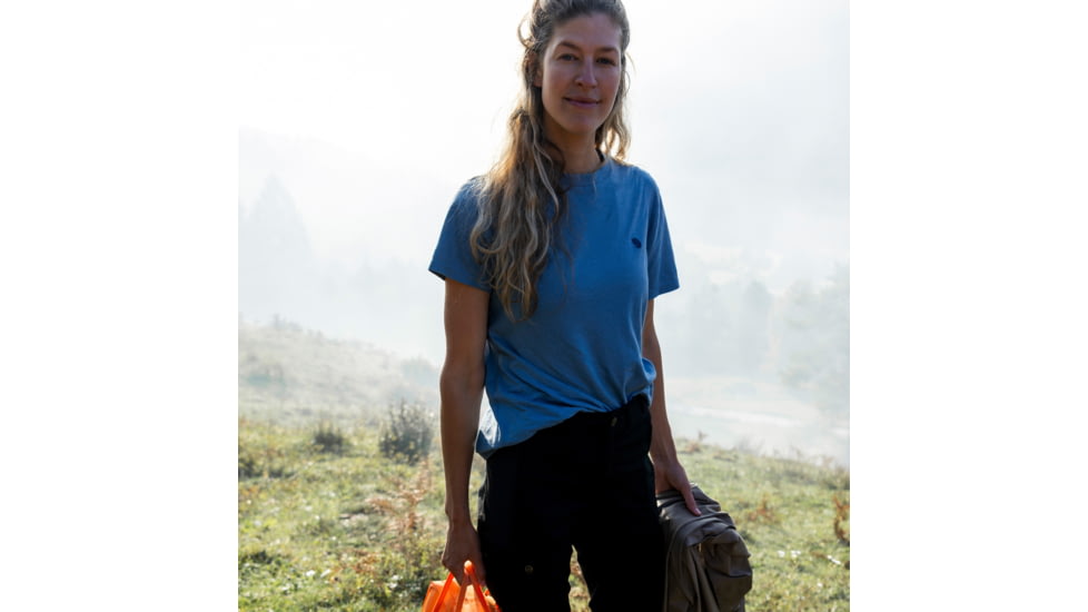 Fjallraven Hemp Blend T-Shirt - Womens, Dawn Blue, Extra Large, F14600163-543-XL