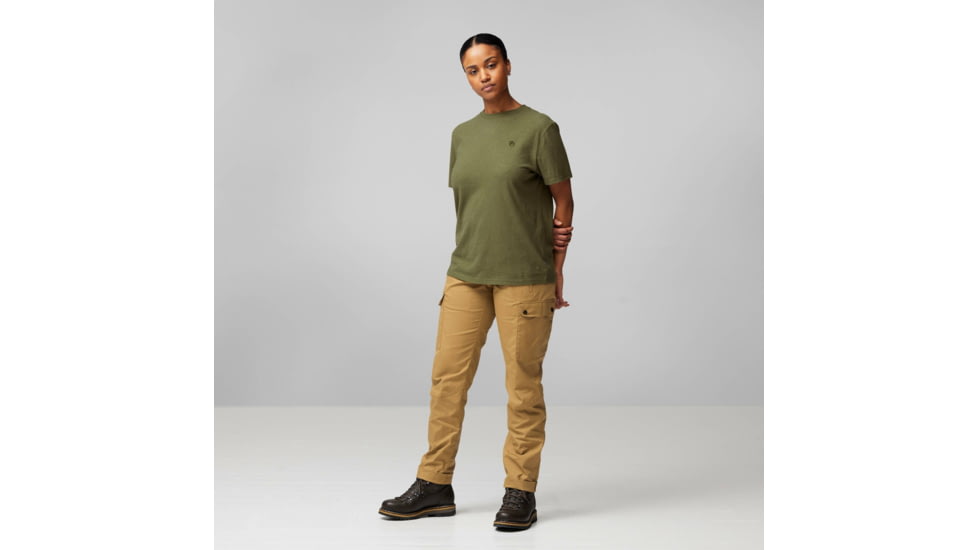 Fjallraven Hemp Blend T-Shirt - Womens, Green, Extra Large, F14600163-620-XL