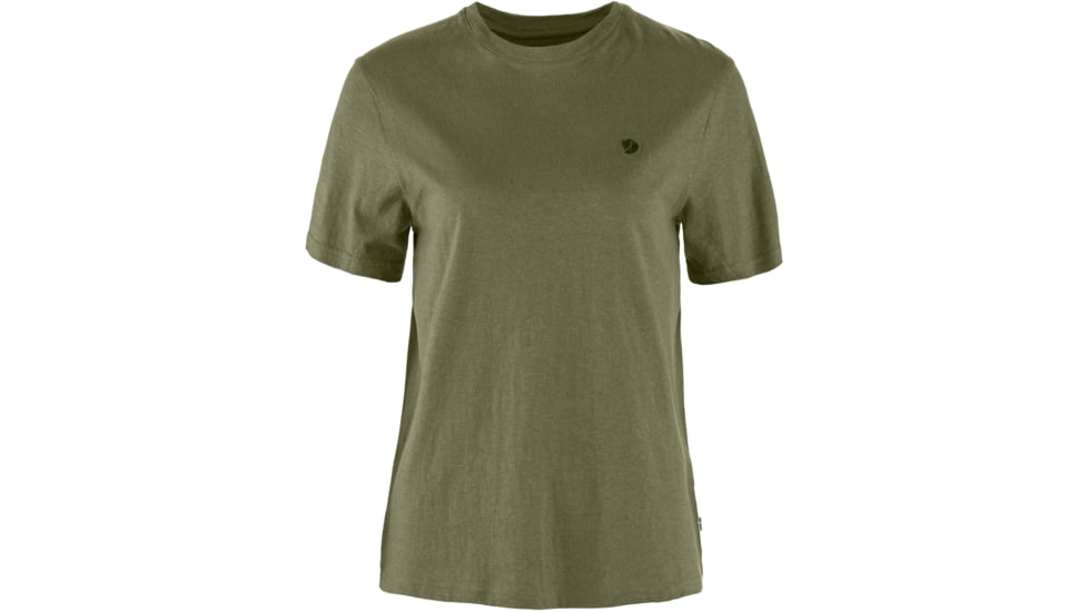 Fjallraven Hemp Blend T-Shirt - Womens, Green, Extra Large, F14600163-620-XL