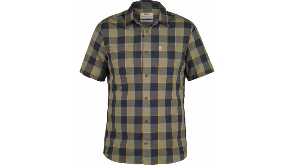 Fjallraven High Coast Big Check Short Sleeve Shirt - Men's-Savanna-Medium