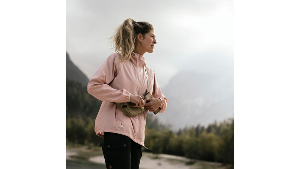 Fjallraven High Coast Wind Hoodie - Womens, Chalk Rose, Extra Small, F14500153-302-XS