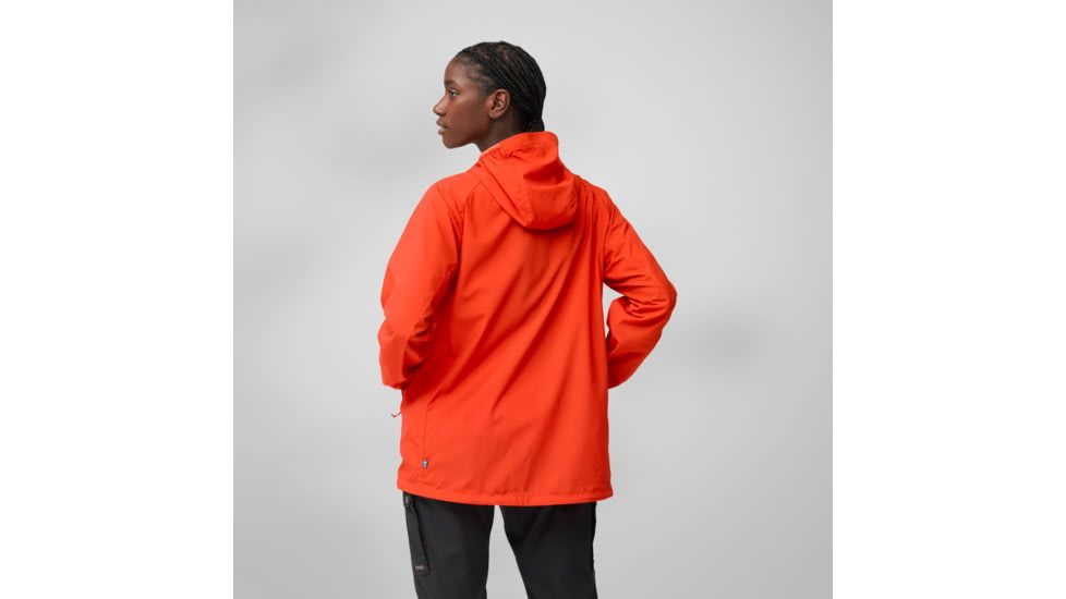 Fjallraven High Coast Wind Hoodie - Womens, Flame Orange, Large, F14500153-214-L