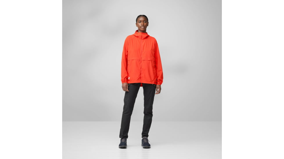 Fjallraven High Coast Wind Hoodie - Womens, Flame Orange, Large, F14500153-214-L