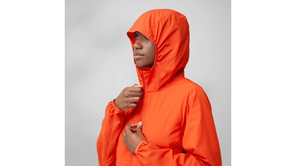 Fjallraven High Coast Wind Hoodie - Womens, Flame Orange, Large, F14500153-214-L