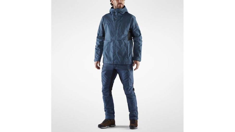 Fjallraven Kaipak Jacket - Mens, Uncle Blue/Dark Grey, Large, F81166-520-030-L