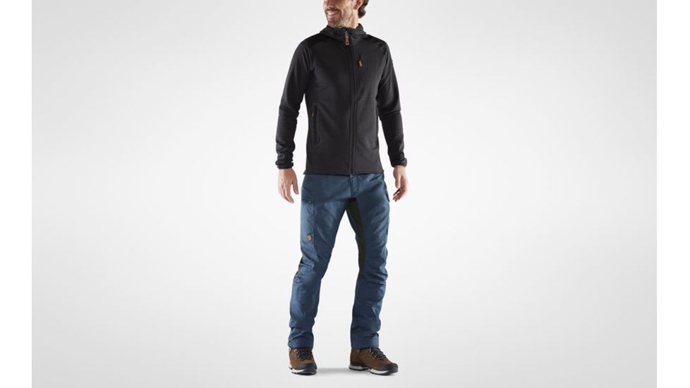 Fjallraven Kaipak Trousers - Mens, Uncle Blue/Dark Grey, 46, Regular, F84466-520-030-46